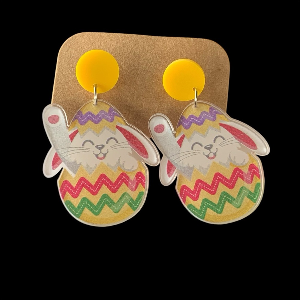 🔥3/$10🔥Bunny  and hatched egg earrings NEW perfect for Easter